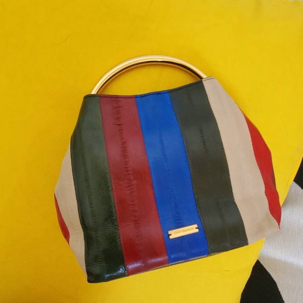 Tory Burch Sydney Patchwork Bucket Bag